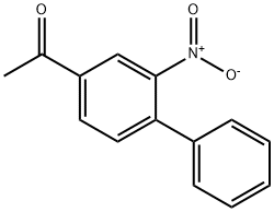 4-アセチル-2-ニトロビフェニル 化学構造式