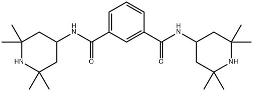 N,N'-Bis(2,2,6,6-tetramethyl-4-piperidinyl)-1,3-benzenedicarboxamide Struktur