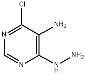 4-CHLORO-6-HYDRAZINO-PYRIMIDIN-5-YLAMINE, 42786-59-4, 结构式