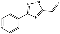 5-(4-ピリジニル)-1H-1,2,4-トリアゾール-3-カルボアルデヒド 化学構造式