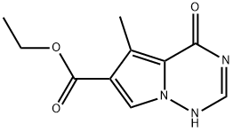 5-甲基-4-氧代-3,4-二氢吡咯并[1,2-F][1,2,4]三嗪-6-羧酸乙酯 结构式