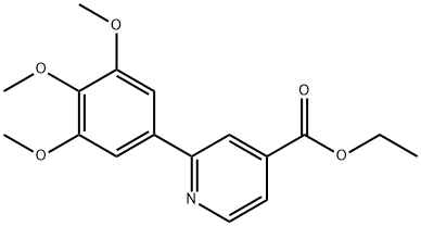 ETHYL 2-(3,4,5-TRIMETHOXYPHENYL)PYRIDINE-4-CARBOXYLATE Structure