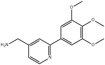 (2-(3,4,5-TRIMETHOXYPHENYL)PYRIDIN-4-YL)METHANAMINE Structure