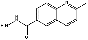 6-Quinolinecarboxylicacid,2-methyl-,hydrazide(9CI) Structure