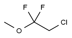 2-Chloro-1,1-difluoro-1-methoxyethane Structure