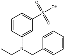 3-[エチル(ベンジル)アミノ]ベンゼンスルホン酸 化学構造式