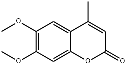 6,7-ジメトキシ-4-メチルクマリン 化学構造式