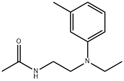 N-[2-(3-Methyl-N-ethylanilino)ethyl]acetamide Struktur