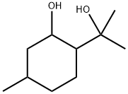 2-(2-ヒドロキシプロパン-2-イル)-5-メチルシクロヘキサノール 化学構造式