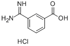 3-(AMINOIMINOMETHYL)-BENZOIC ACID HCL Struktur