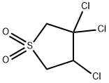 3,3,4-Trichlorothiolane 1,1-dioxide Struktur