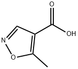 5-メチルイソオキサゾール-4-カルボン酸 化学構造式
