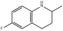 6-フルオロ-1,2,3,4-テトラヒドロ-2-メチルキノリン 化学構造式
