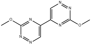 3,3'-Dimethoxy-5,5'-bi-1,2,4-triazine Struktur