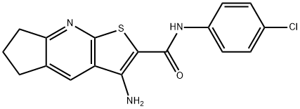 3-amino-N-(4-chlorophenyl)-6,7-dihydro-5H-cyclopenta[b]thieno[3,2-e]pyridine-2-carboxamide Structure