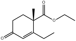 2-Cyclohexene-1-carboxylicacid,2-ethyl-1-methyl-4-oxo-,ethylester,(1S)-(9CI) Structure