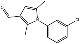 1-(3-CHLORO-PHENYL)-2,5-DIMETHYL-1H-PYRROLE-3-CARBALDEHYDE Structure