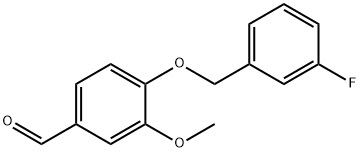 4-[(3-FLUOROBENZYL)OXY]-3-METHOXYBENZALDEHYDE Structure