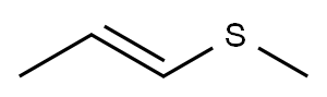 E-1-Methylthio-1-propene Struktur