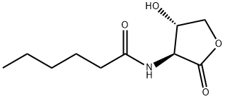 Hexanamide, N-[(3S,4S)-tetrahydro-4-hydroxy-2-oxo-3-furanyl]- (9CI) Structure