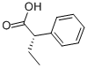 (2S)-2-フェニルブタン酸 化学構造式