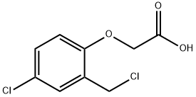 (4-氯-2-氯甲基-苯氧基)-乙酸 结构式