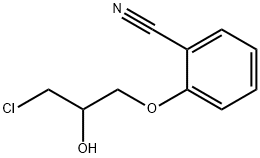 2-(2-ヒドロキシ-3-クロロプロポキシ)ベンゾニトリル 化学構造式