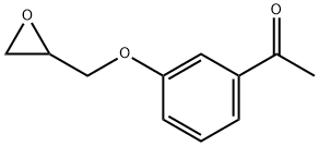 1-[3-(环氧乙烷-2-基甲氧基)苯基]乙烷-1-酮, 42865-03-2, 结构式