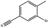 3-ブロモ-4-メチルベンゾニトリル 化学構造式