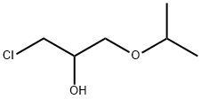 1-クロロ-3-イソプロポキシ-2-プロパノール 化学構造式