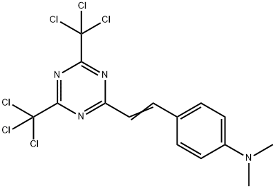 4,6-Bis-(trichloromethyl)-2-[(4-dimethylamino)-styryl]-1,3,5-triazine Structure