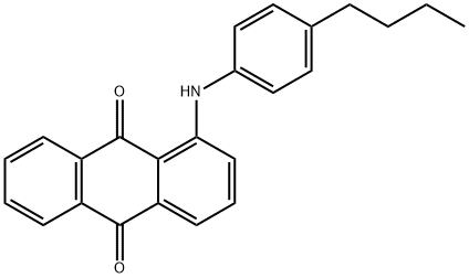 1-[(4-ブチルフェニル)アミノ]-9,10-アントラセンジオン 化学構造式