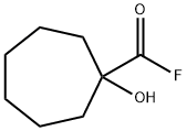 Cycloheptanecarbonyl fluoride, 1-hydroxy- (9CI) Struktur