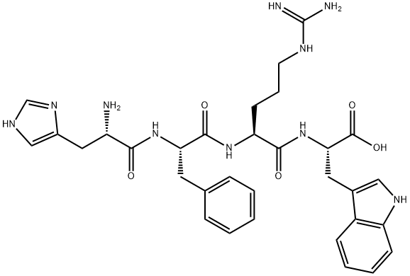 α-メラノトロピン(6-9)【ブタ】 化学構造式