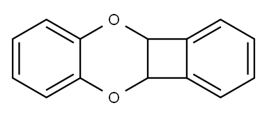 4b,10a-ジヒドロベンゾ[b]ベンゾ[3,4]シクロブタ[1,2-e][1,4]ジオキシン 化学構造式
