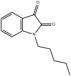 1-戊基-1H-吲哚-2,3-二酮, 4290-90-8, 结构式