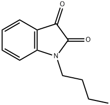 1-ブチル-1H-インドール-2,3-ジオン 化学構造式