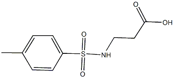 N-[(4-メチルフェニル)スルホニル]-Β-アラニン 化学構造式