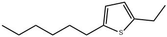 2-Ethyl-5-hexylthiophene Structure