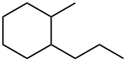 1-メチル-2-プロピルシクロヘキサン 化学構造式