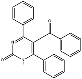 5-ベンゾイル-4,6-ジフェニルピリミジン-2(1H)-オン 化学構造式