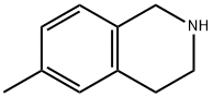 6-メチル-1,2,3,4-テトラヒドロイソキノリン 化学構造式