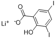 3,5-二碘水杨酸锂盐 结构式