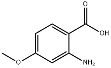 2-アミノ-4-メトキシ安息香酸 化学構造式
