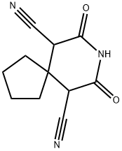 7,9-DIOXO-8-AZASPIRO(4.5)DECANE-6,10-DICARBONITRILE, 98%, MIXT. (+/-)/MESO Structure