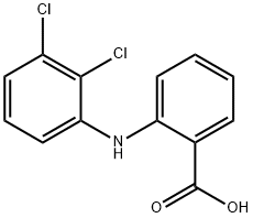 2-[(2,3-ジクロロフェニル)アミノ]安息香酸 化学構造式