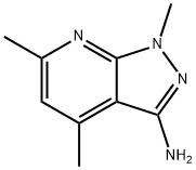 1,4,6-Trimethyl-1H-pyrazolo[3,4-b]pyridin-3-ylamine ,97% Struktur