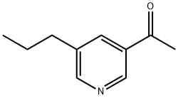 Ethanone, 1-(5-propyl-3-pyridinyl)- (9CI) Struktur