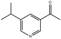 Ethanone, 1-[5-(1-methylethyl)-3-pyridinyl]- (9CI) Structure