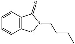 ２ブチル１，２ベンゾチアゾル３（２Ｈ）オン 化学構造式